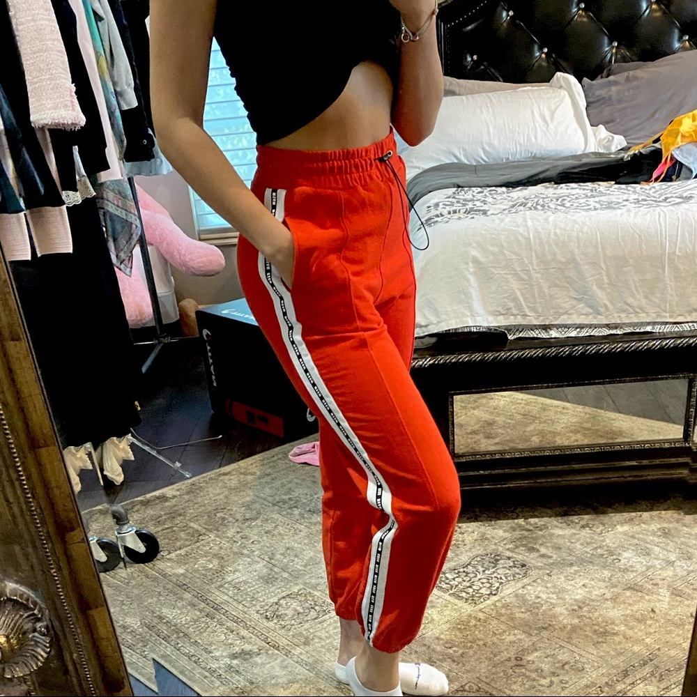 MSGM milano red woman’s joggers